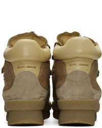 beige Leder Stiefeletten von Isabel Marant