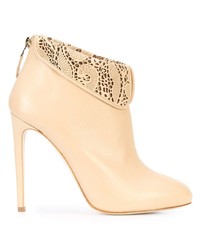 beige Leder Stiefeletten von Chloe Gosselin