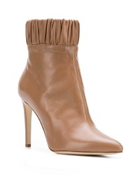 beige Leder Stiefeletten von Chloe Gosselin