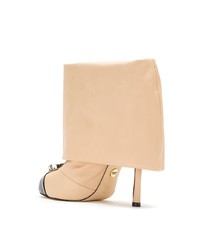 beige Leder Stiefeletten von Andrea Bogosian