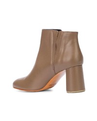 beige Leder Stiefeletten von Rachel Comey