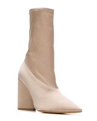 beige Leder Stiefeletten von Yeezy