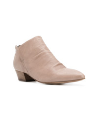 beige Leder Stiefeletten von Officine Creative