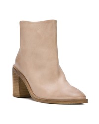 beige Leder Stiefeletten von Marsèll