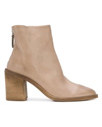 beige Leder Stiefeletten von Marsèll