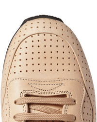 beige Leder Turnschuhe von Officine Creative