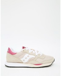 beige Leder Turnschuhe von Saucony