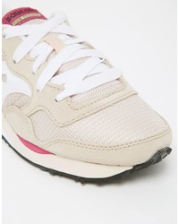 beige Leder Turnschuhe von Saucony