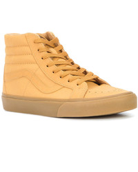 beige Leder Turnschuhe von Vans