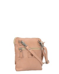 beige Leder Umhängetasche von Billy The Kid