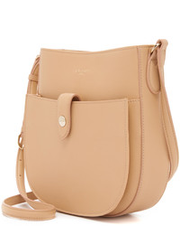 beige Leder Umhängetasche von Nina Ricci