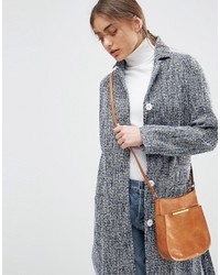 beige Leder Umhängetasche von Asos