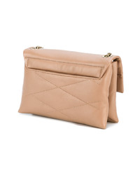 beige Leder Umhängetasche von Lanvin