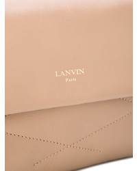 beige Leder Umhängetasche von Lanvin