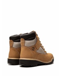 beige Lederarbeitsstiefel von Timberland