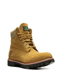 beige Lederarbeitsstiefel von Timberland