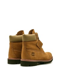 beige Lederarbeitsstiefel von Timberland