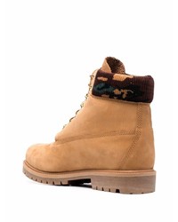 beige Lederarbeitsstiefel von Timberland