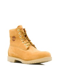 beige Lederarbeitsstiefel von Timberland