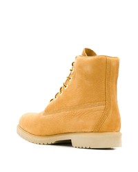 beige Lederarbeitsstiefel von Timberland