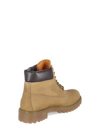 beige Lederarbeitsstiefel von Lumberjack