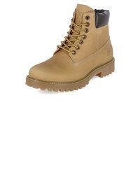 beige Lederarbeitsstiefel von Lumberjack