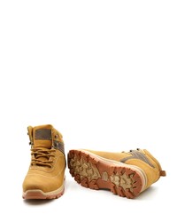 beige Lederarbeitsstiefel von Sonderpostendiscount