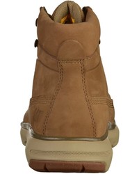 beige Lederfreizeitstiefel von Caterpillar