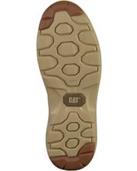 beige Lederfreizeitstiefel von Caterpillar