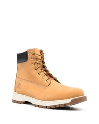 beige Lederfreizeitstiefel von Timberland