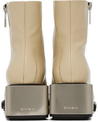 beige Lederfreizeitstiefel von Gmbh