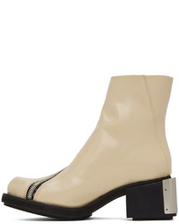 beige Lederfreizeitstiefel von Gmbh