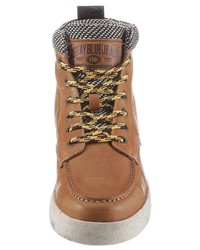 beige Lederfreizeitstiefel von Replay