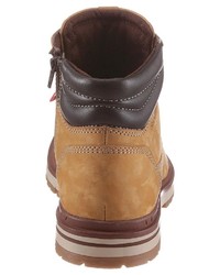 beige Lederfreizeitstiefel von s.Oliver