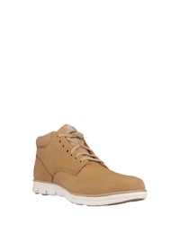 beige Lederfreizeitstiefel von Timberland