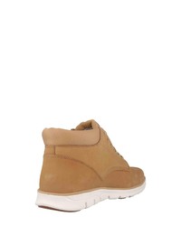 beige Lederfreizeitstiefel von Timberland