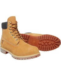 beige Lederfreizeitstiefel von Timberland