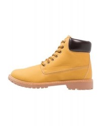 beige Lederfreizeitstiefel von YOURTURN