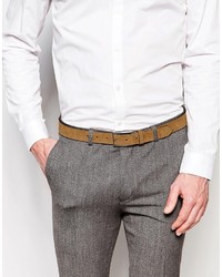 beige Ledergürtel von Asos