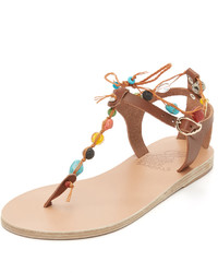 beige Ledersandalen von Ancient Greek Sandals