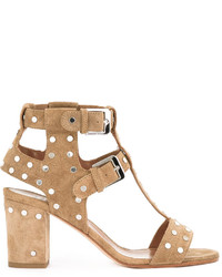 beige Ledersandalen von Laurence Dacade