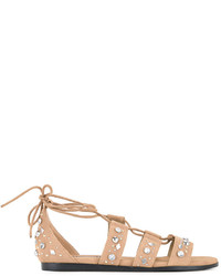 beige Ledersandalen von Senso