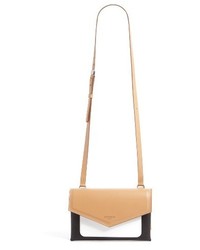 beige Ledertaschen mit geometrischem Muster