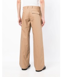 beige Leinen Chinohose von Bianca Saunders