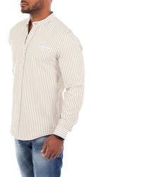 beige Leinen Langarmhemd von Carisma