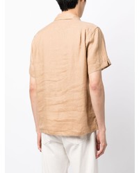 beige Leinen Polohemd von Polo Ralph Lauren