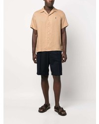 beige Leinen Polohemd von Polo Ralph Lauren