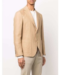 beige Leinen Sakko von Lardini