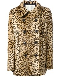 beige Mantel mit Leopardenmuster von Denim & Supply Ralph Lauren