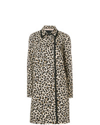 beige Mantel mit Leopardenmuster von N°21
